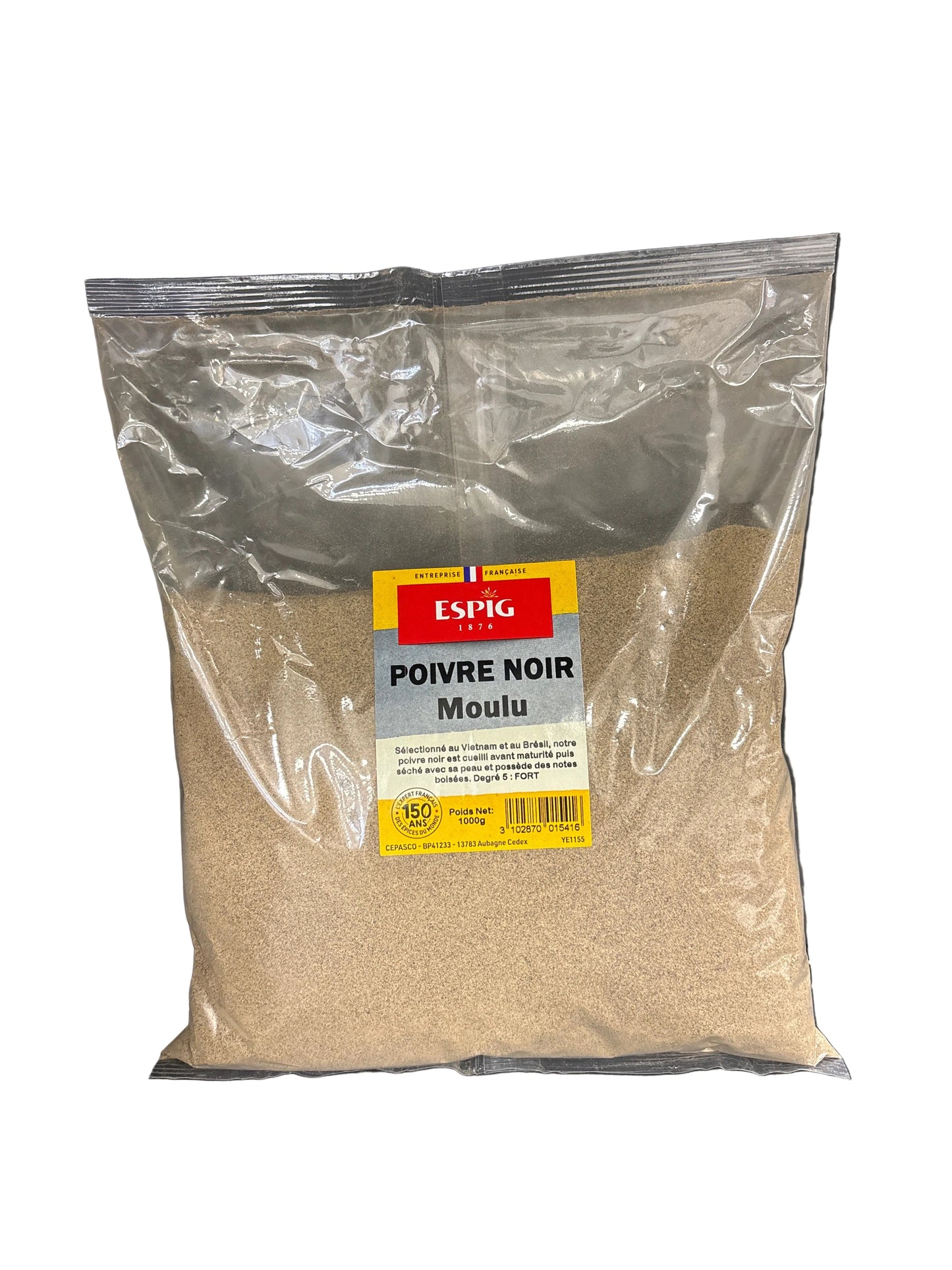 ESPIG - POIVRE NOIR MOULU - 1000g