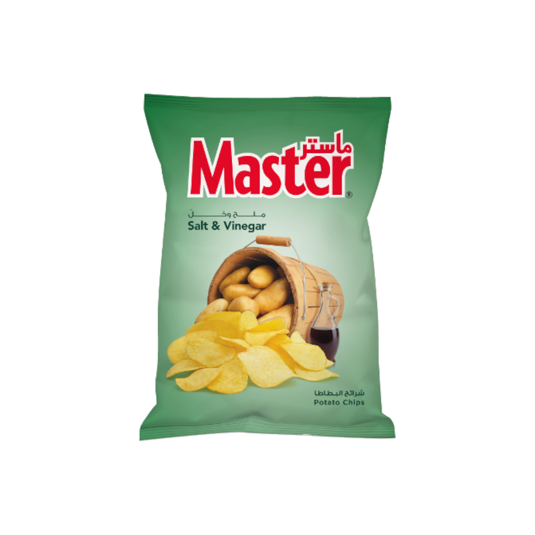 MASTER CHIPS - SALT & VINEGAR - 120g