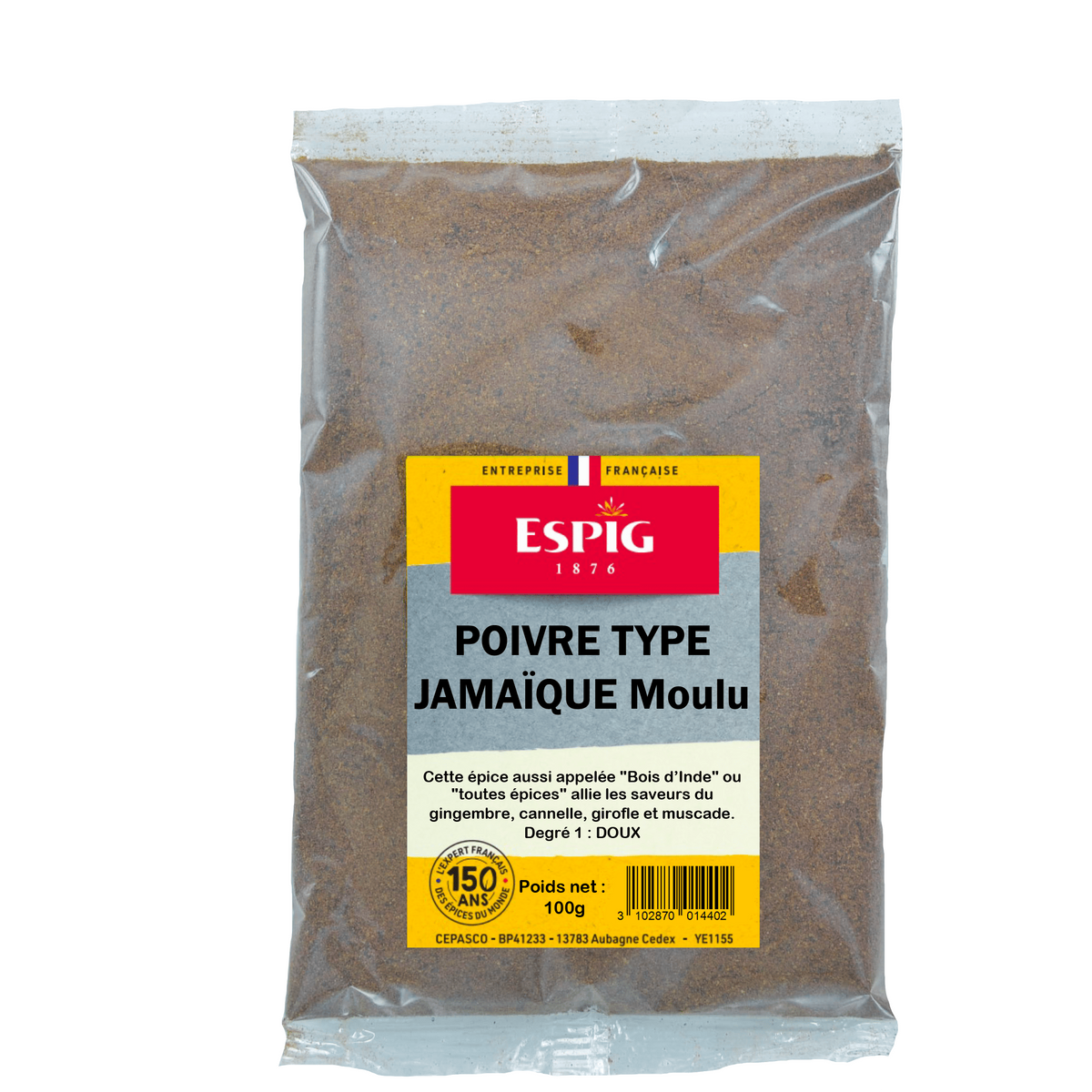 ESPIG - POIVRE JAMAIQUE MOULU - 100g