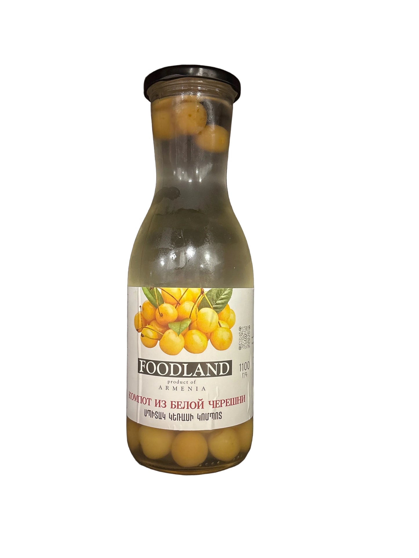 FOODLAND - JUS  CERISES BLANCHES - 1L