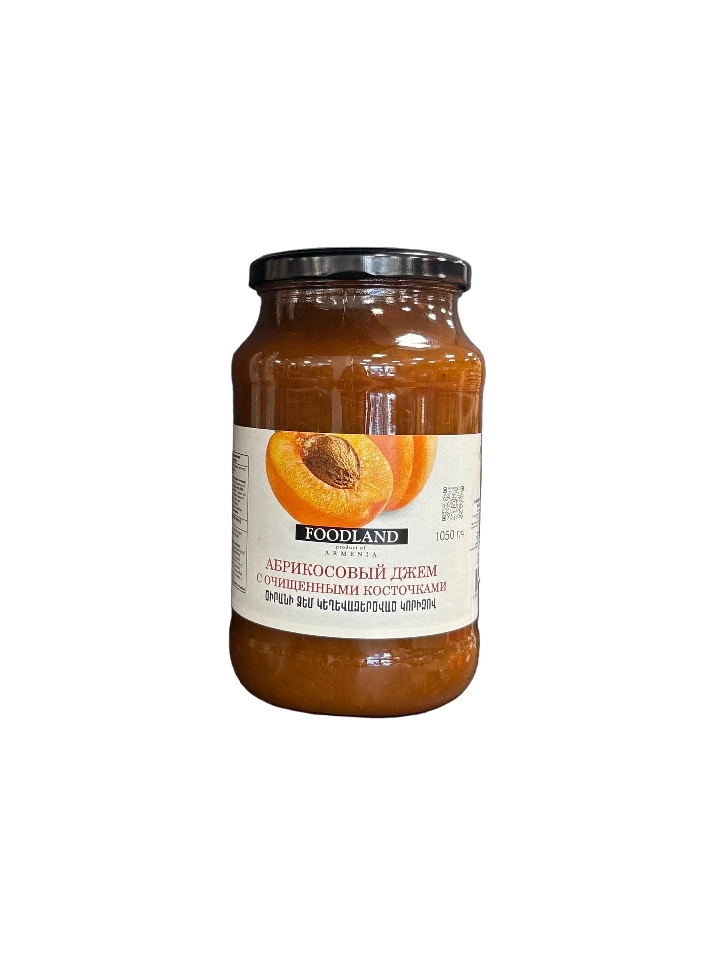 FOODLAND - CONFITURE D’ABRICOT AVEC NOYAUX - 950g