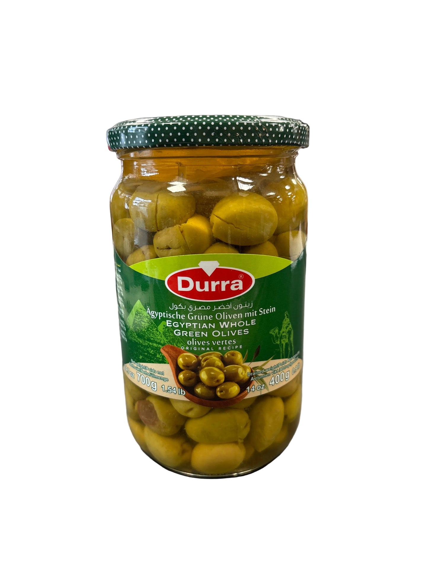 DURRA - OLIVES VERTES ÉGYPTIENNES - 700g
