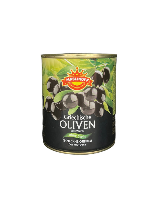 MASLINOF - OLIVE NOIRE GREQUE DÉNOYAUTÉES - 820g