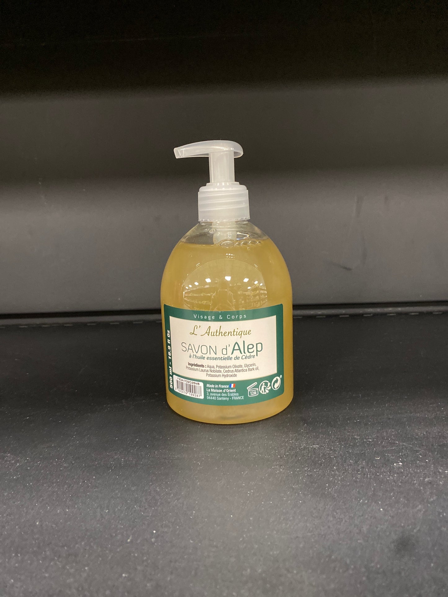 ALEPIA - SAVON ALEP AUTHENTIQUE  15% - 500ml
