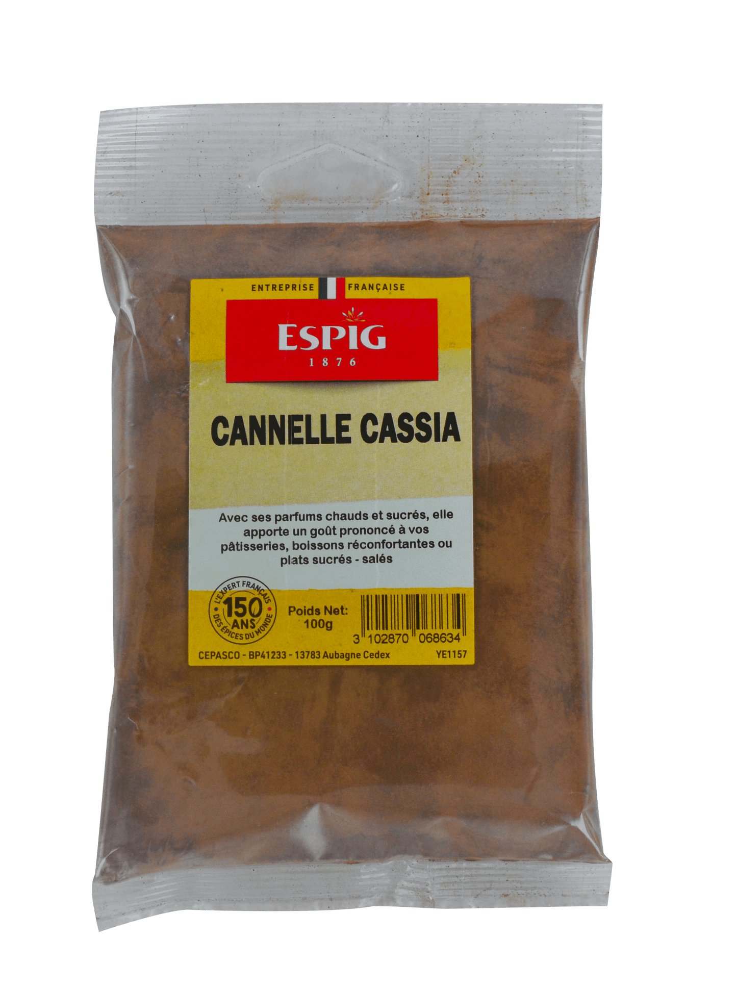 ESPIG - CANNELLE MOULUE CASSIA - 100g