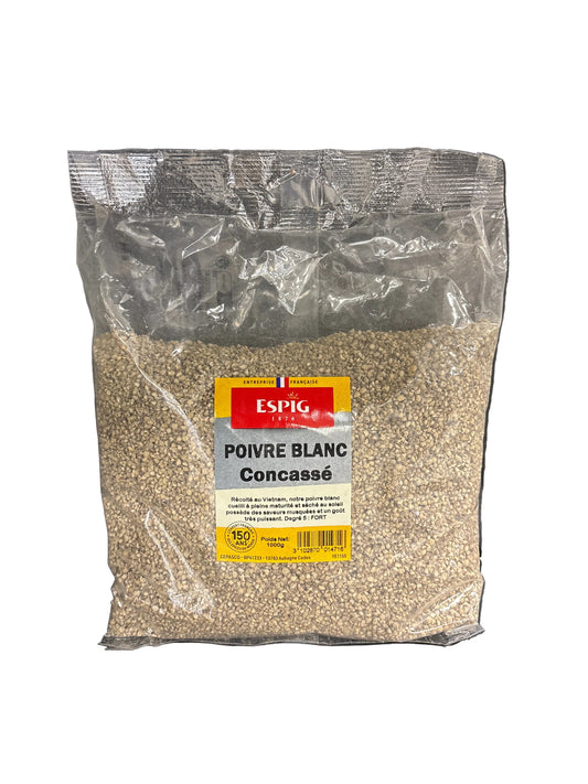 ESPIG - POIVRE BLANC CONCASSE - 1000g