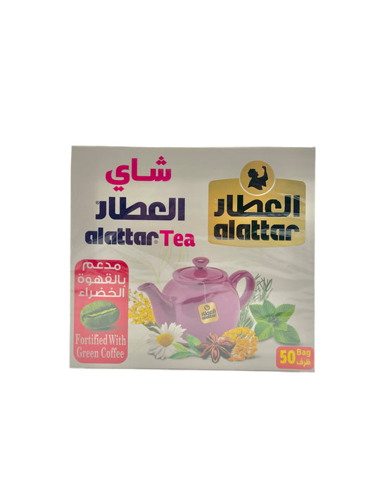 ALATTAR - THÉ VERT AU CAFÉ VERT - 50x2g