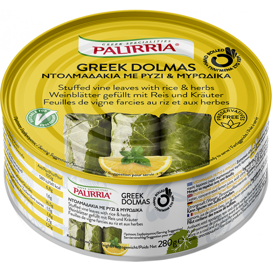 PALIRIA - FEUILLES DE VIGNE FARCIES & CITRON - 280g