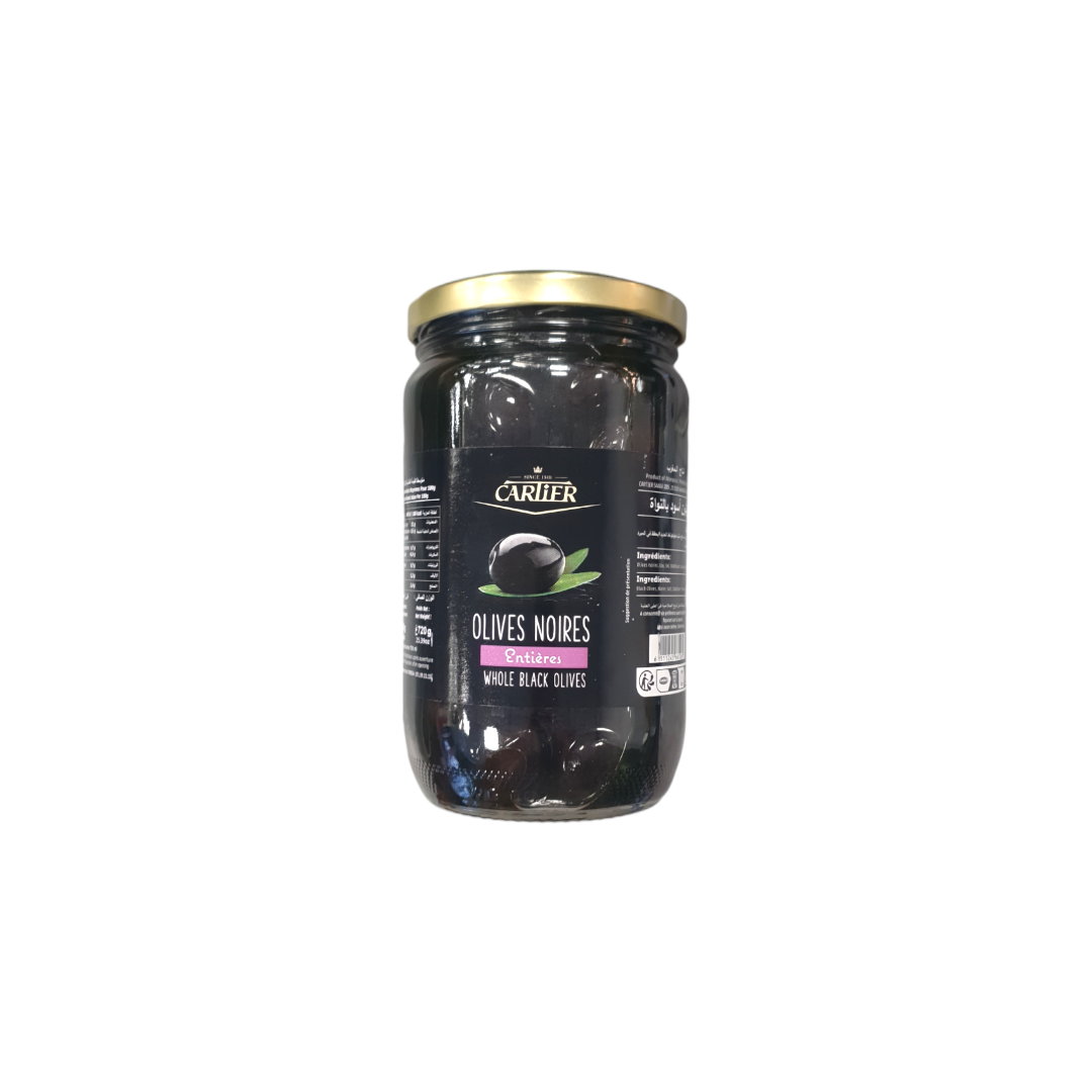 CARTIER - OLIVES NOIRES  ENTIÈRES - 720g