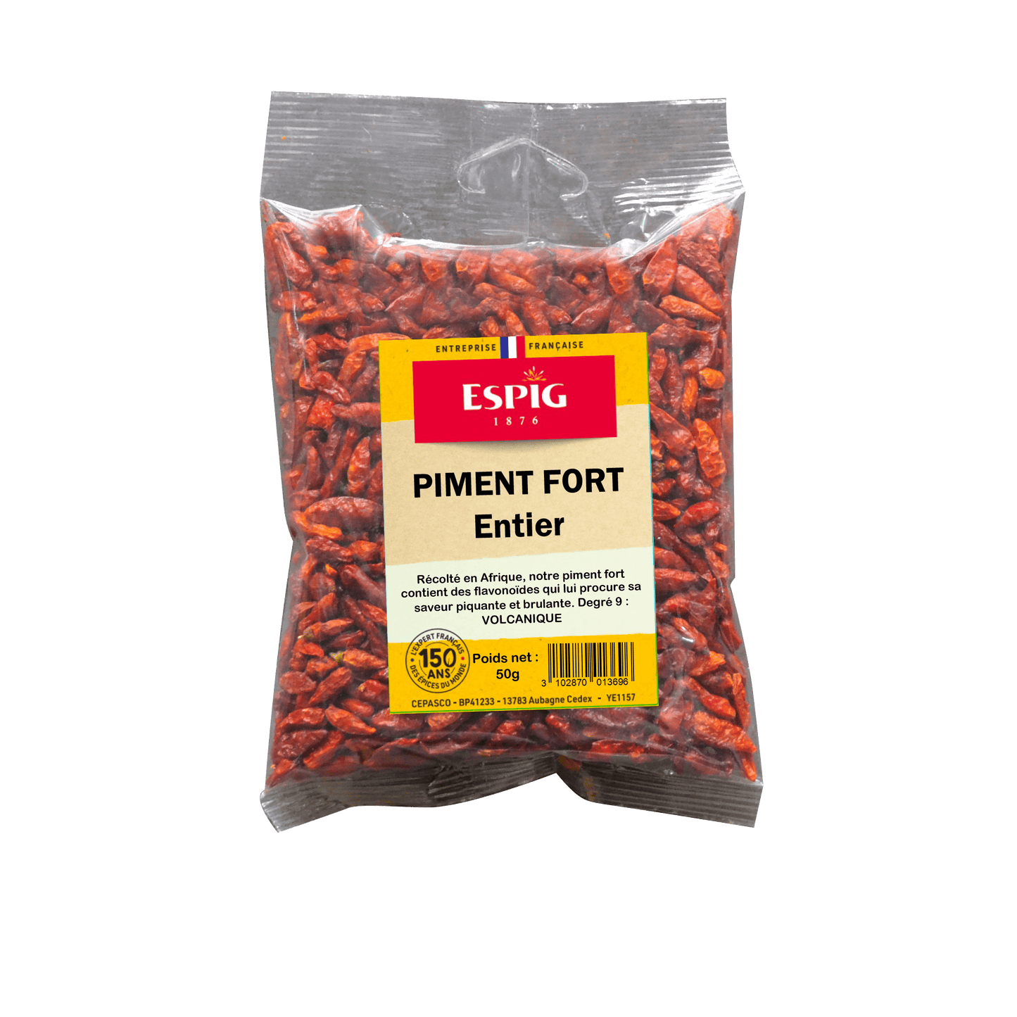 ESPIG - PIMENT FORT ENTIER CAYENNE - 50g