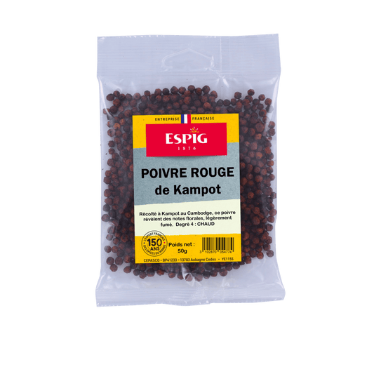 ESPIG - POIVRE ROUGE DU KAMPOT - 50g