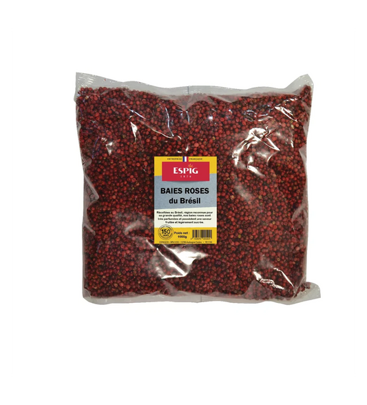 ESPIG - BAIES ROSES DESHYDRATEES DU BRESIL - 1000g